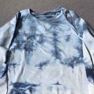 Lululemon swiftly Blue Tie-Dye Long Sleeve Shirt